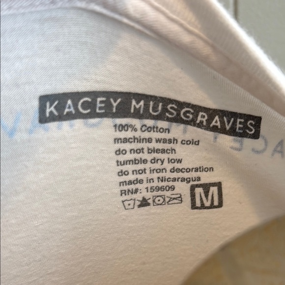 Z Kacey Musgraves Golden Hour Men’s Medium White Short Sleeve Tee - Picture 2 of 6